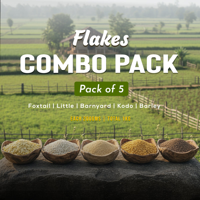 Foxtail, Little, Kodo, Banyard, Barley - Flakes