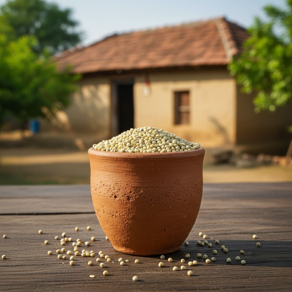 Gundu - Kambu (Pearl Millet) (Bajra) (Kambam) (Sajjalu) (Sajje)