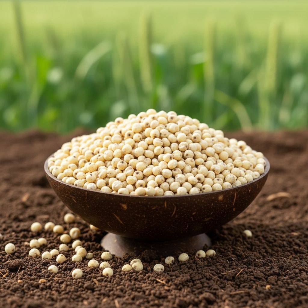 White Cholam (White Sorghum) (White Jowar)